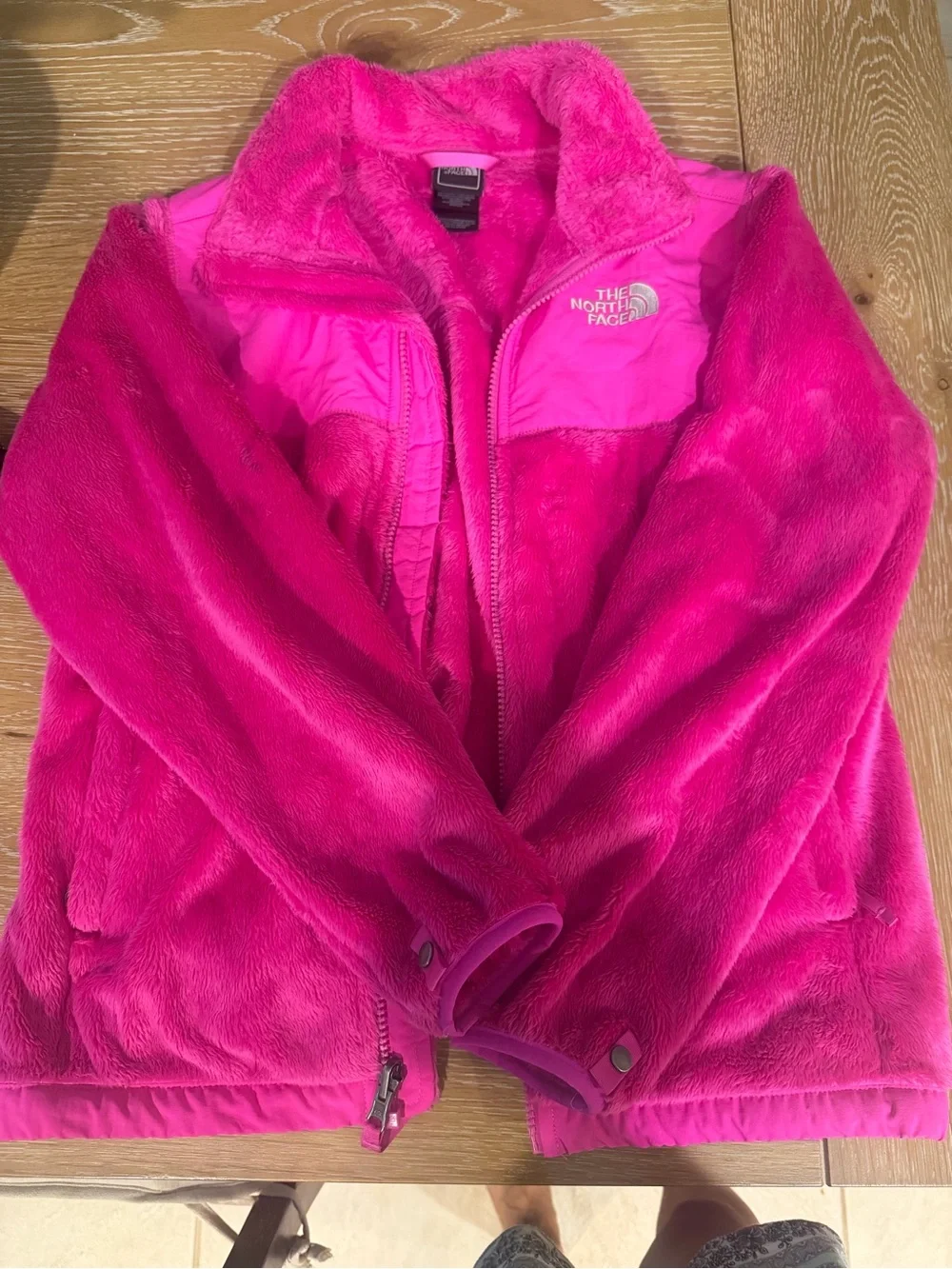 The North Face Girls' Denali Fleece Jacket - Hot Pink